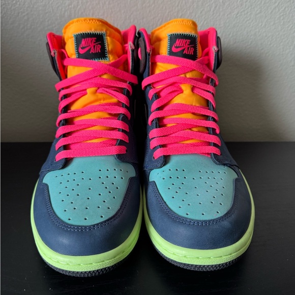 Size 12 Men Jordan 1 High Tokyo Bio Hack with box and extra laces pictured. - Picture 2 of 6